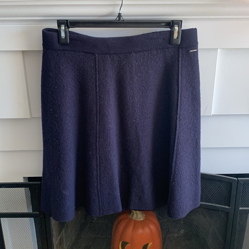 S. Olivier blue Fall, warm, collegial skirt, size 38